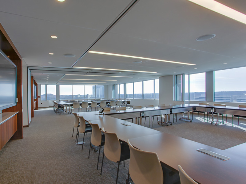 Bechtel Conference Center, commercial lighting by Gilmore Light