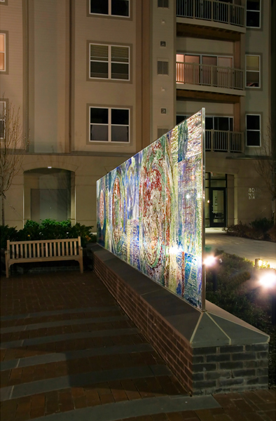 Newell Street Public Art, exterior lighting by Gilmore Light