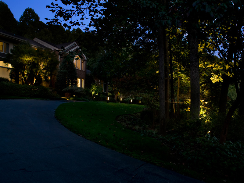 Sherman Residence exterior lighting by Gilmore Light